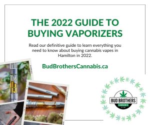 Promo image for a blog post about buying vaporizers in Hamilton, Ontario.